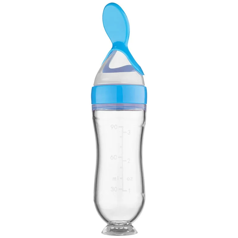 Baby Squeezing Feeding Spoon Bottle - Image 3