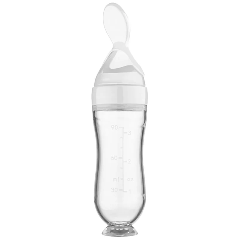 Baby Squeezing Feeding Spoon Bottle - Image 4