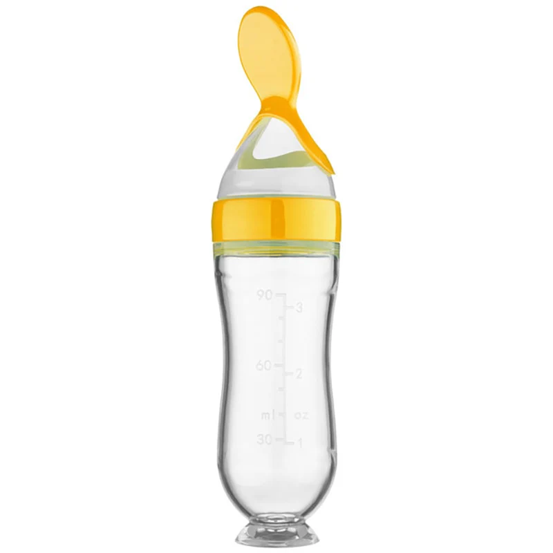 Baby Squeezing Feeding Spoon Bottle - Image 5