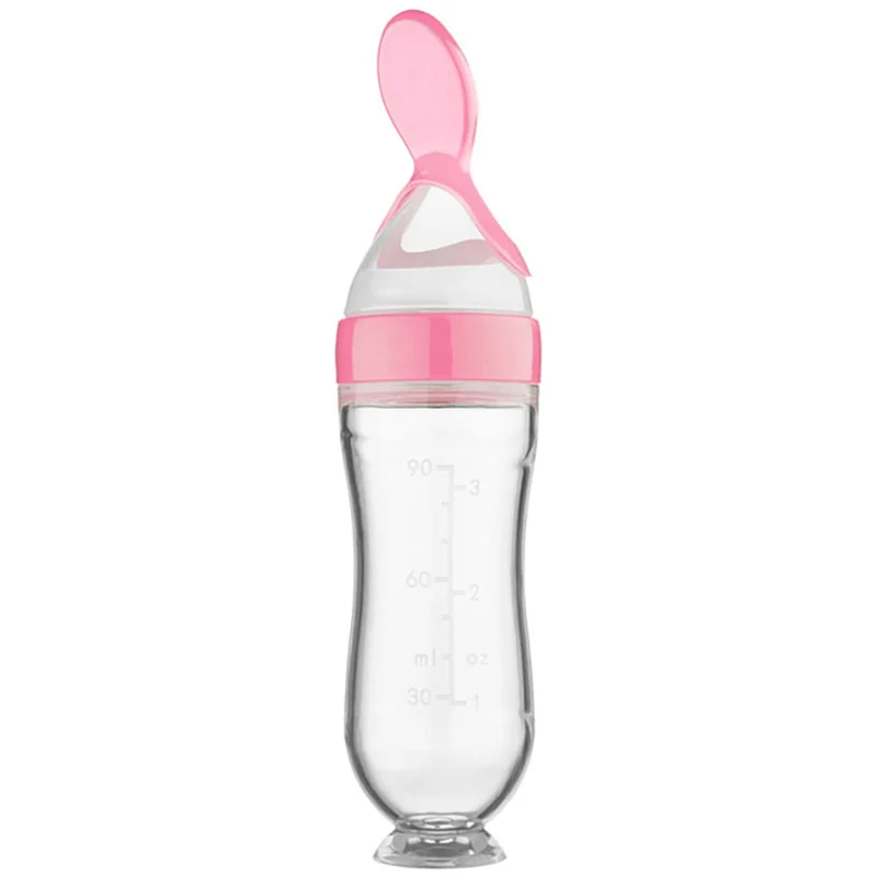 Baby Squeezing Feeding Spoon Bottle - Image 6