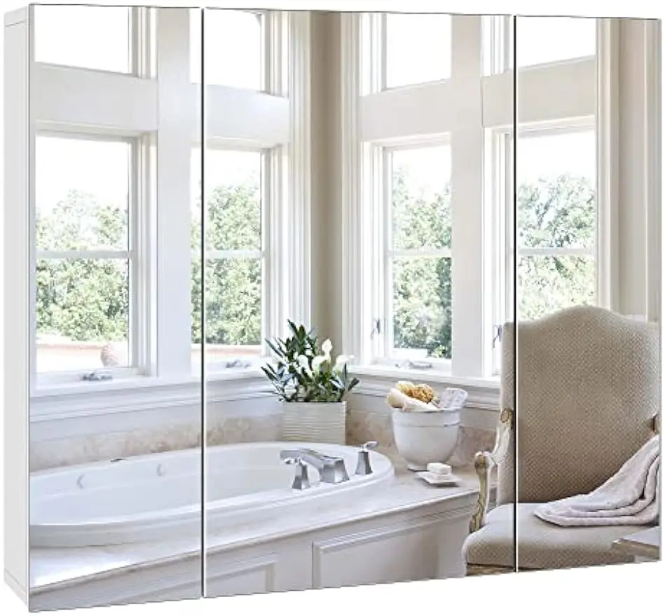 Bathroom Mirror with Storage - Image 2