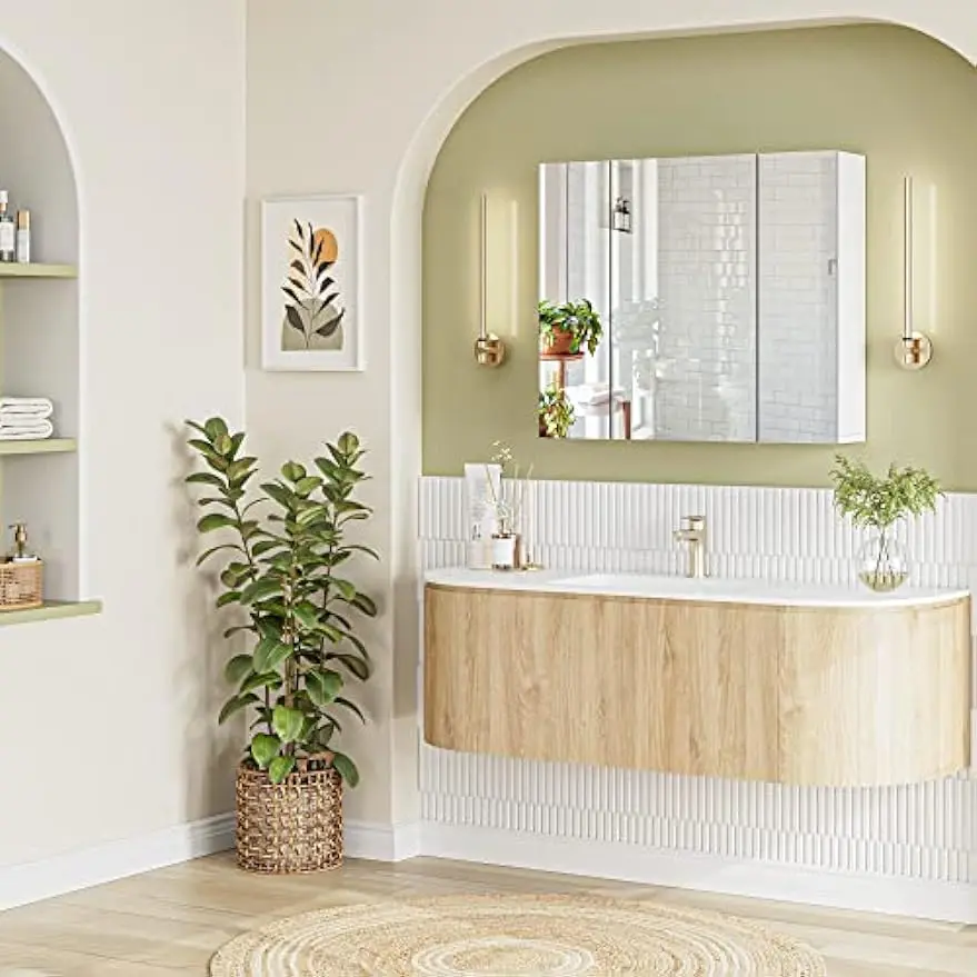Bathroom Mirror with Storage - Image 3