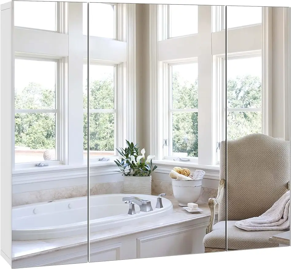 Bathroom Mirror with Storage - Image 4