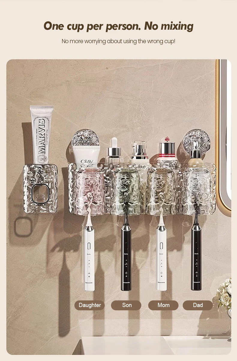 Bathroom Toothbrush Cup Rack - Image 10