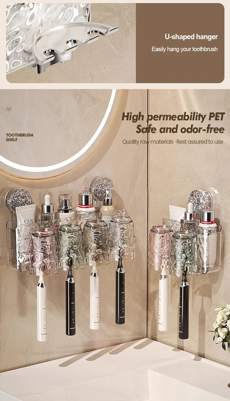 Bathroom Toothbrush Cup Rack - Image 15