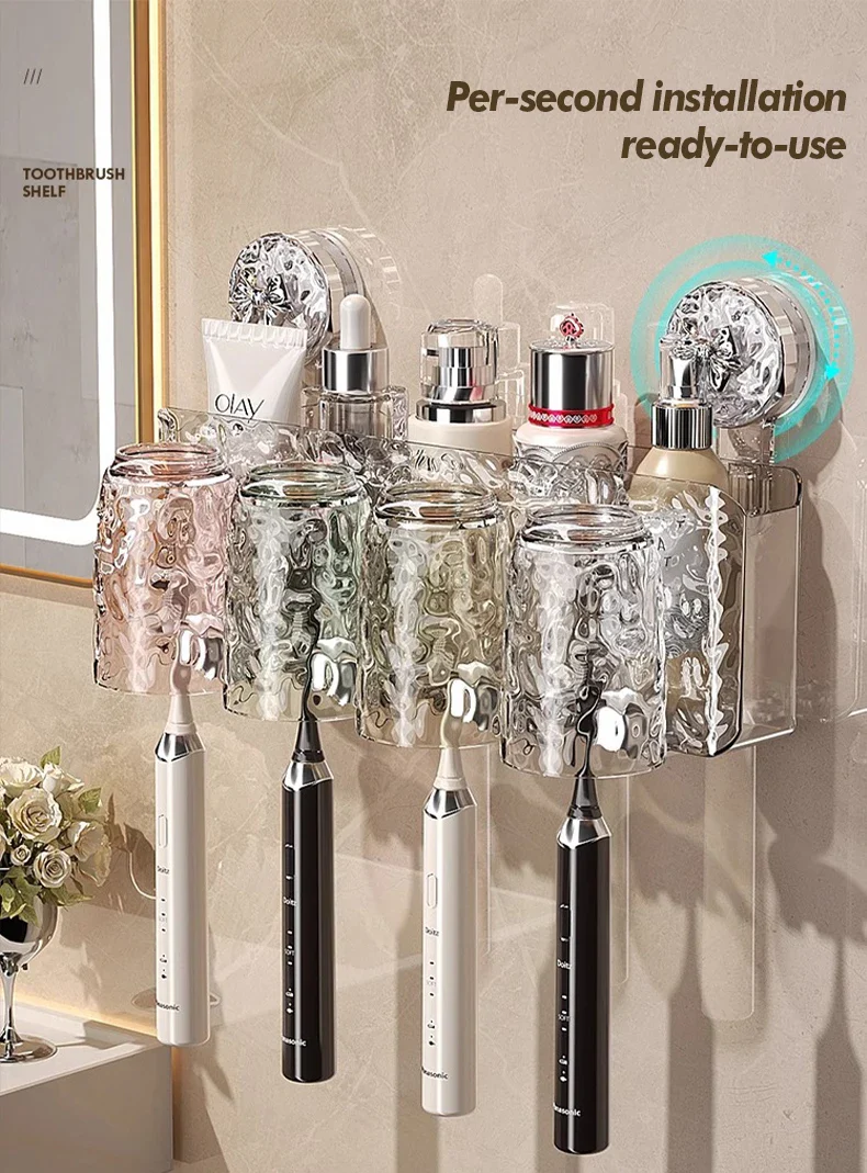 Bathroom Toothbrush Cup Rack - Image 9