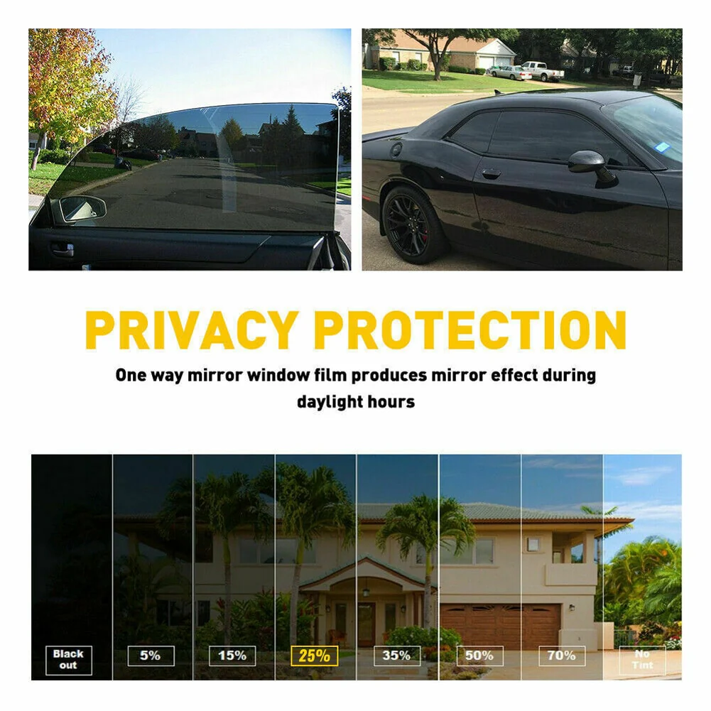 Black UV Block Car Window Film - Image 4