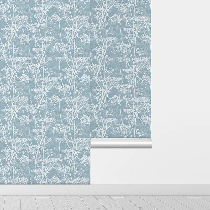 Blue Trees Peel And Stick Wallpaper - Image 2