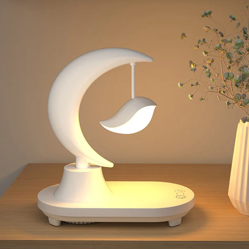 Bluetooth Speaker Phone Wireless Charger LED Bedside Lamp - Image 7