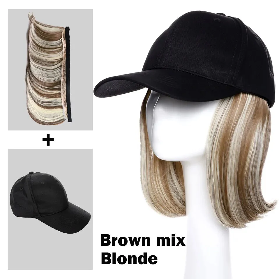 Bob Hair Wig Baseball Cap - Image 11