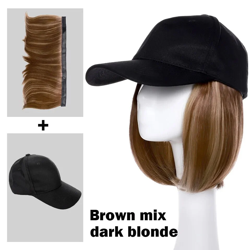 Bob Hair Wig Baseball Cap - Image 12