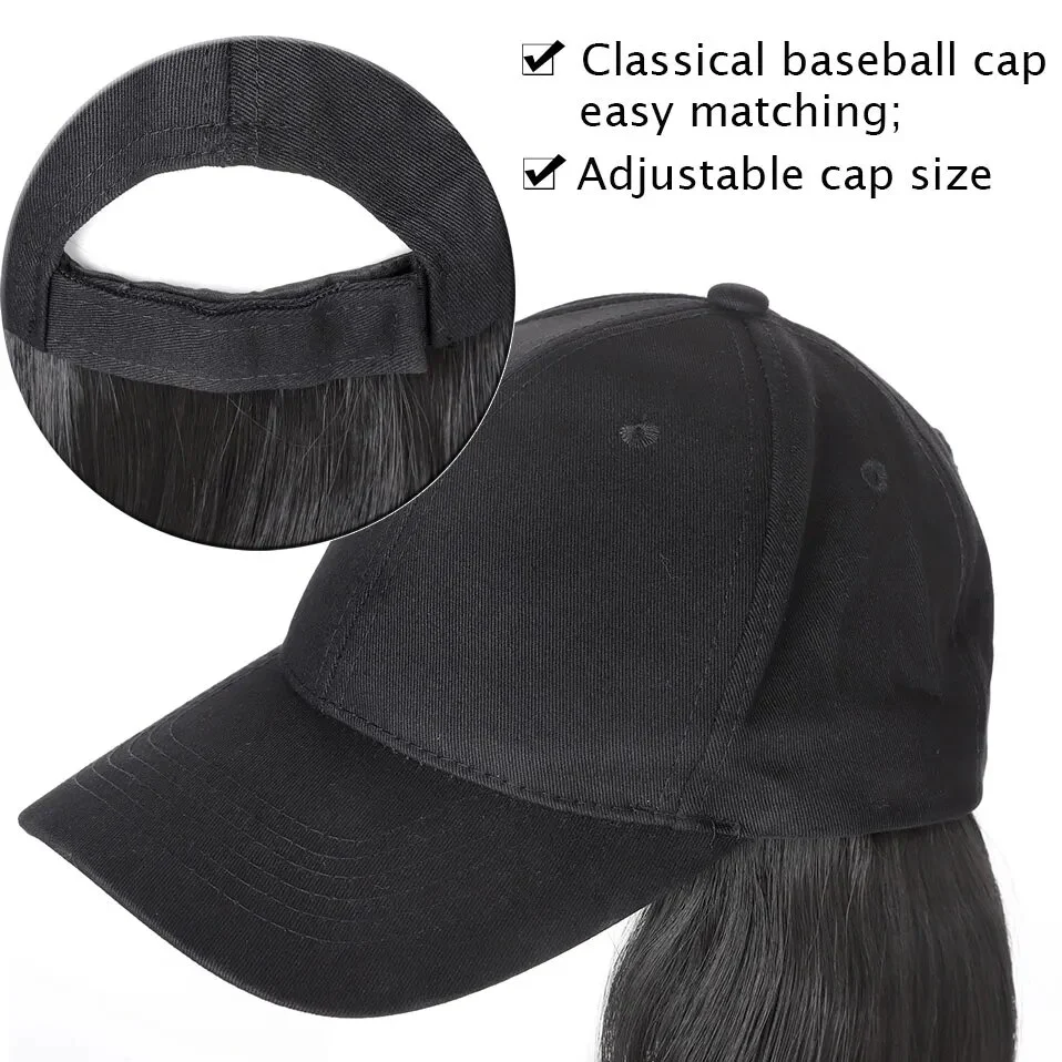 Bob Hair Wig Baseball Cap - Image 6