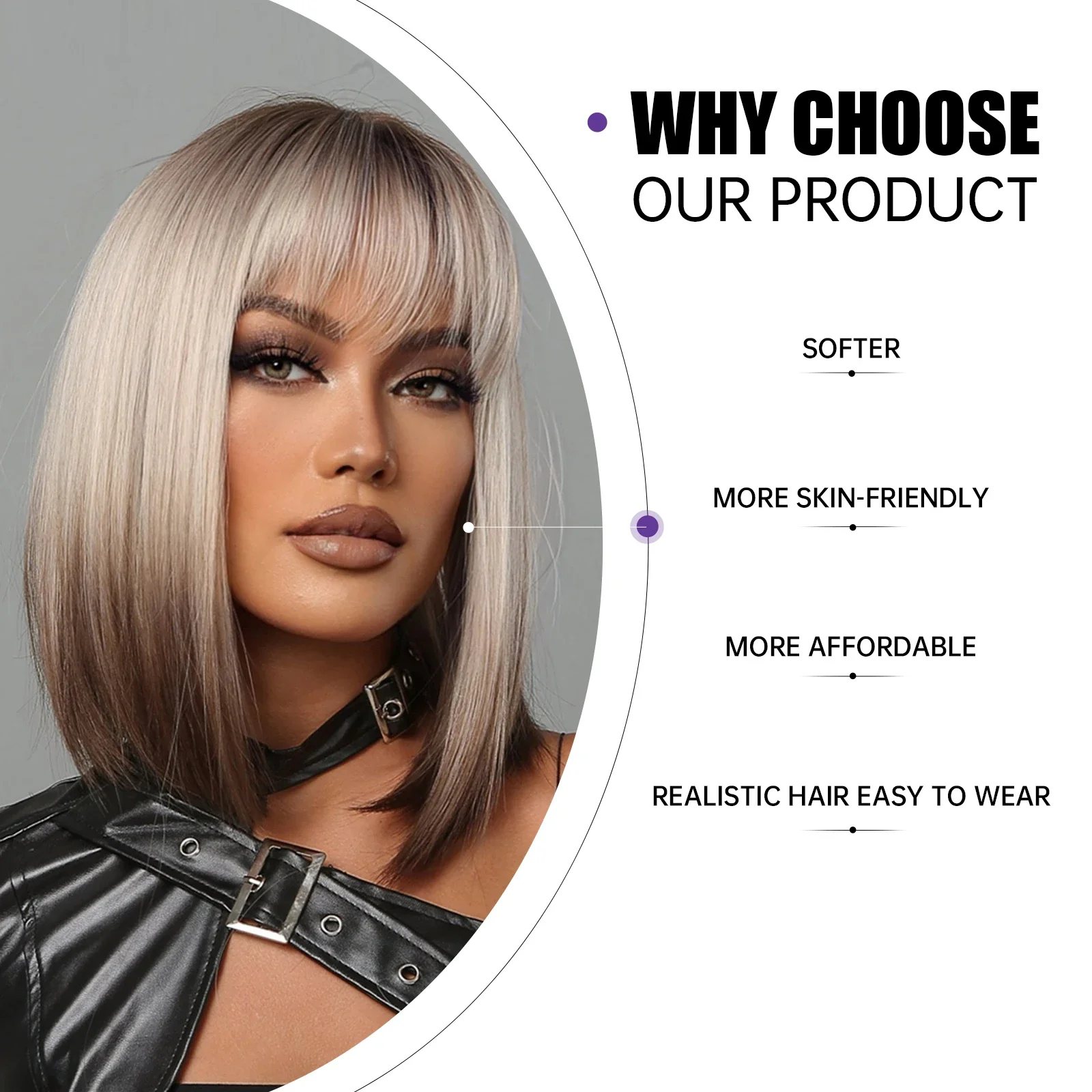 Bob Straight Hair Wig - Image 4