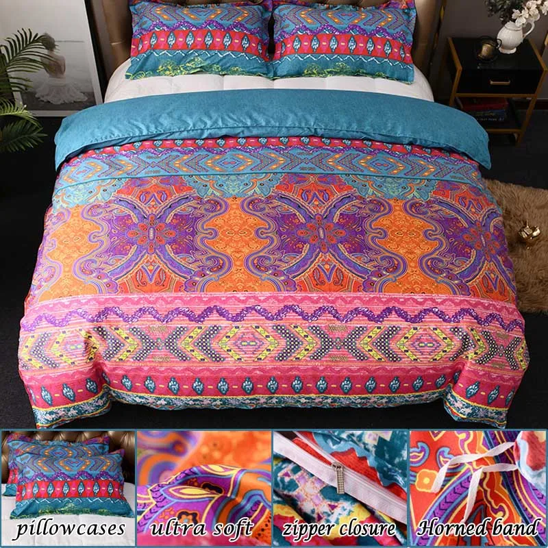 Boho Pattern Duvet Pillow Cover Set - Image 6