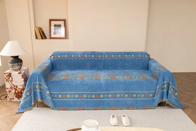 BohoLuxe Tassel Sofa Cover - Image 16
