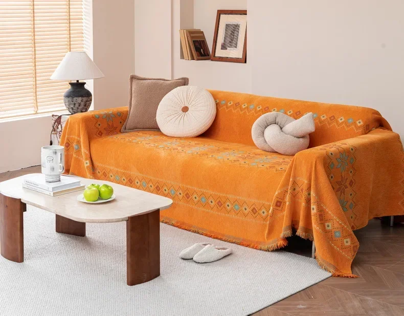 BohoLuxe Tassel Sofa Cover - Image 19