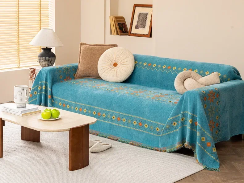 BohoLuxe Tassel Sofa Cover - Image 25