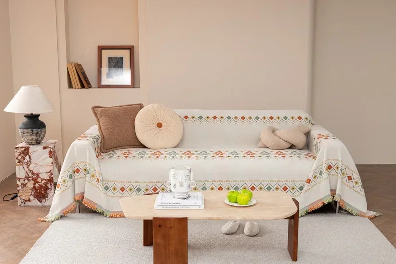 BohoLuxe Tassel Sofa Cover - Image 27