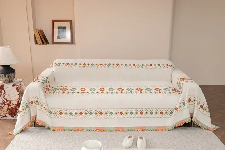 BohoLuxe Tassel Sofa Cover - Image 29