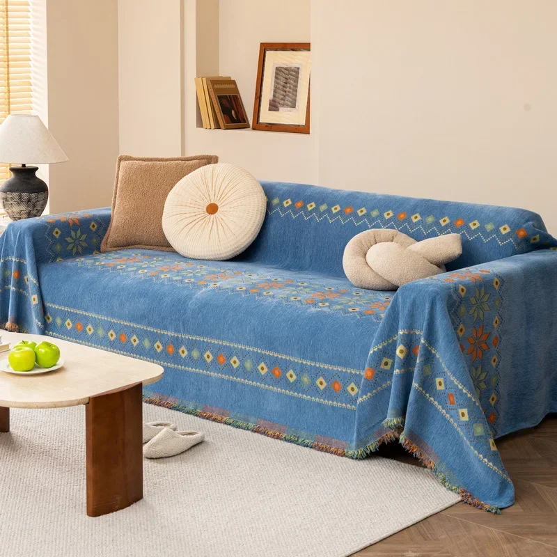 BohoLuxe Tassel Sofa Cover - Image 3