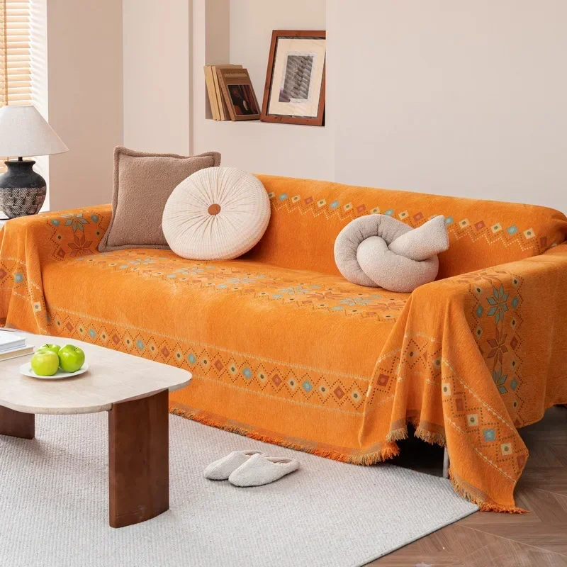 BohoLuxe Tassel Sofa Cover - Image 30