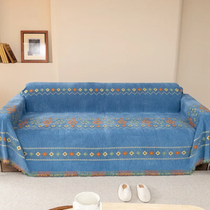 BohoLuxe Tassel Sofa Cover - Image 4