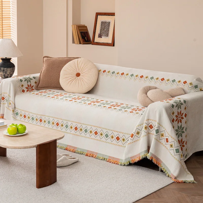 BohoLuxe Tassel Sofa Cover - Image 8