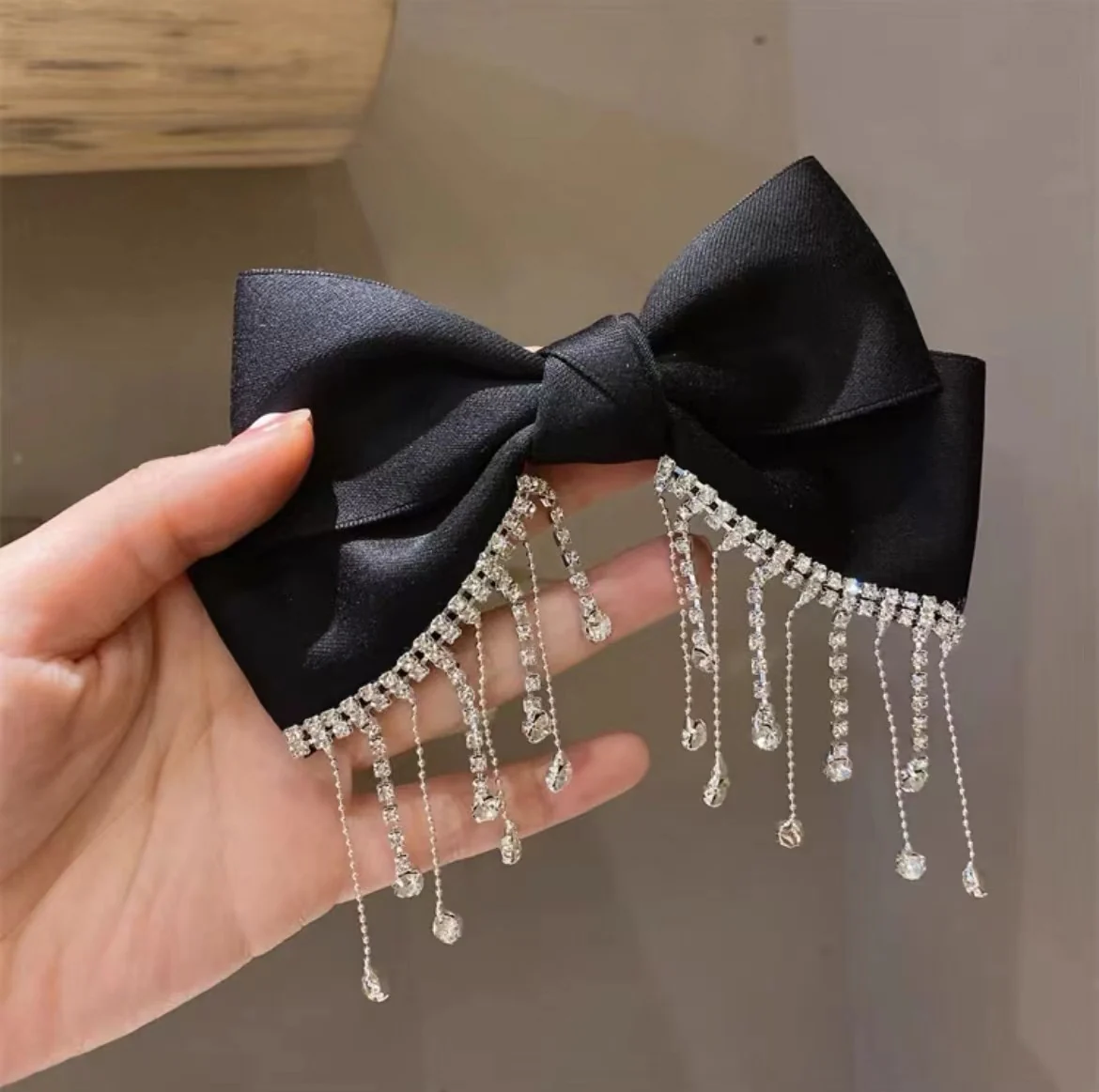 Bow Pearls Chain Barrettes Hairpin - Image 14