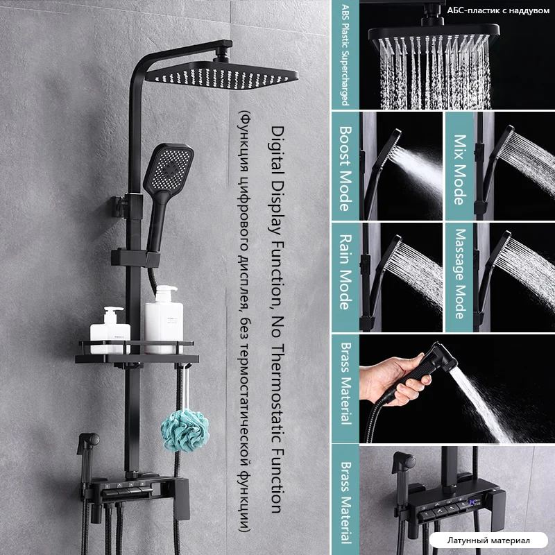 Brass Thermostatic Digital Display Shower - Image 15
