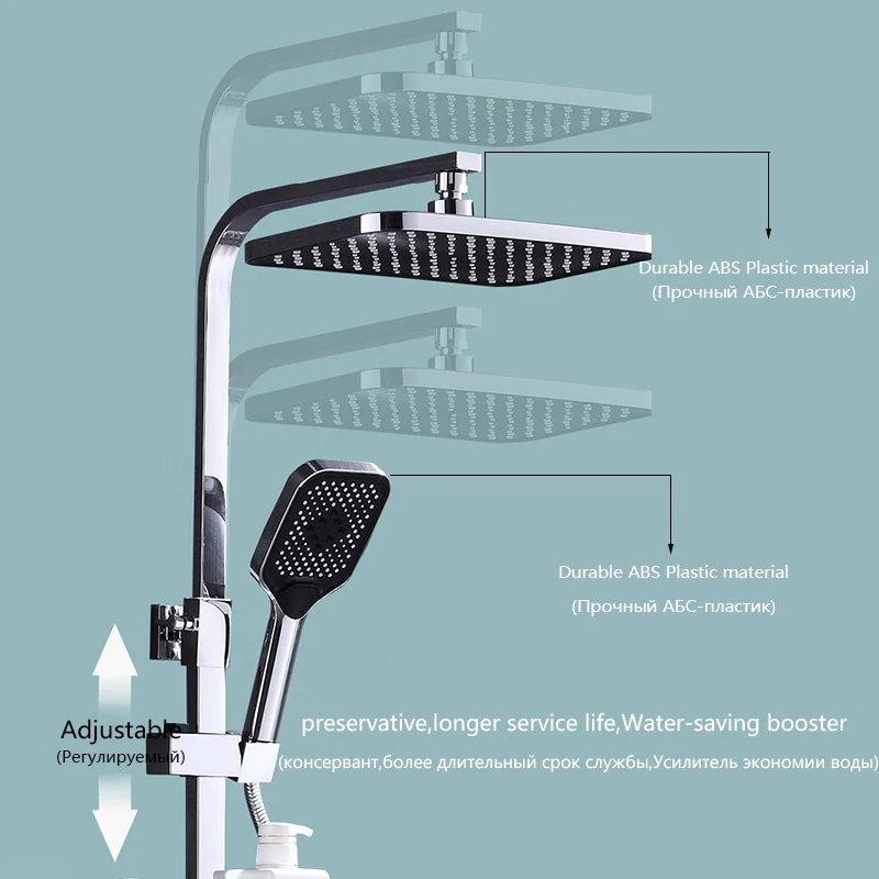 Brass Thermostatic Digital Display Shower - Image 24