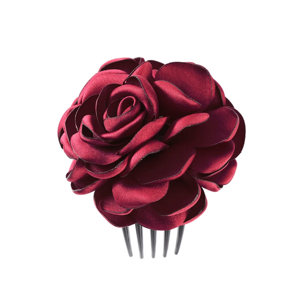 Bridal Flower Hair Comb - Image 4