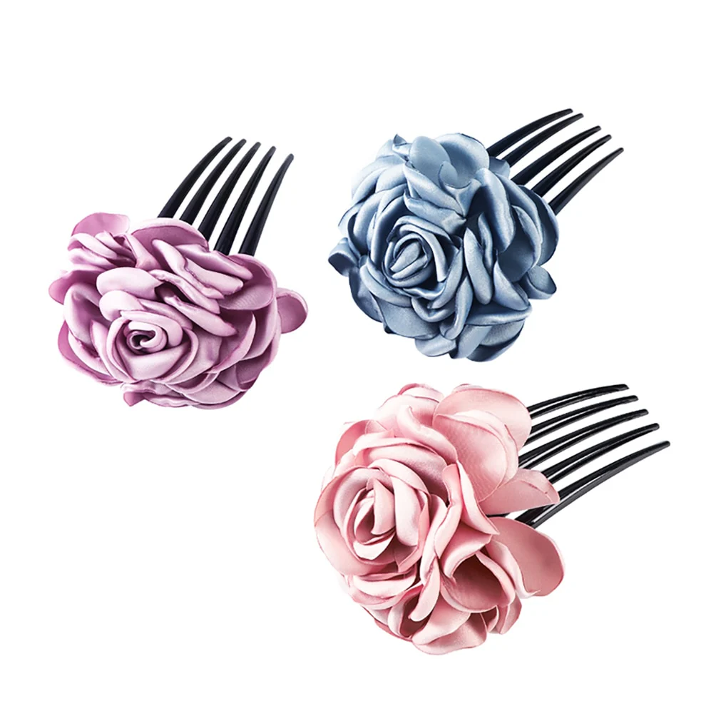 Bridal Flower Hair Comb - Image 8