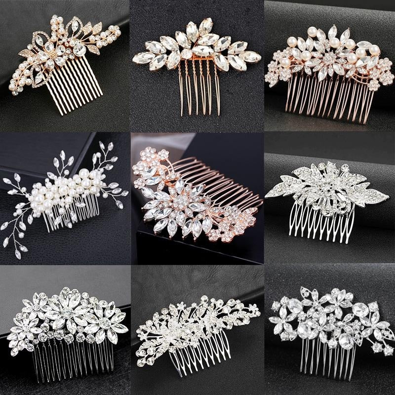 Bridal Rhinestone Hair Clip - Image 40
