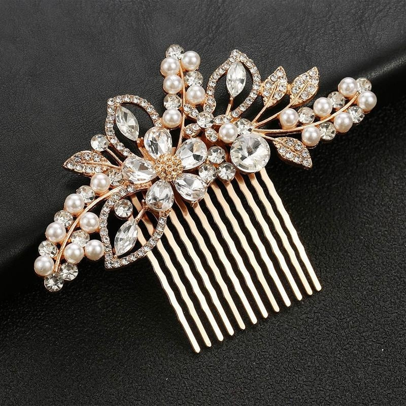Bridal Rhinestone Hair Clip - Image 44
