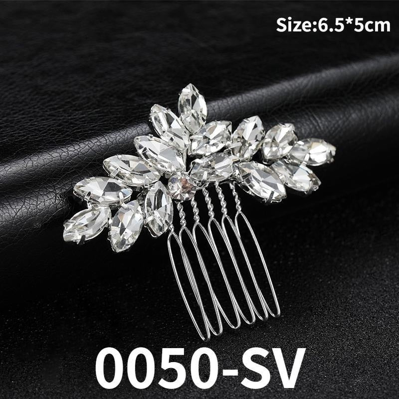 Bridal Rhinestone Hair Clip - Image 5
