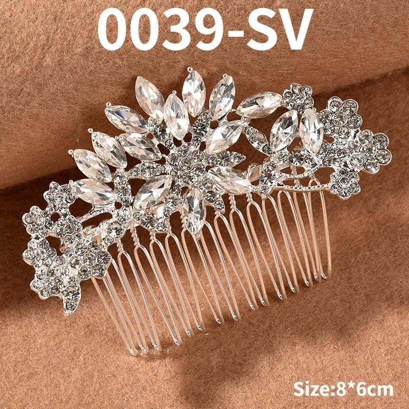 Bridal Rhinestone Hair Clip - Image 6