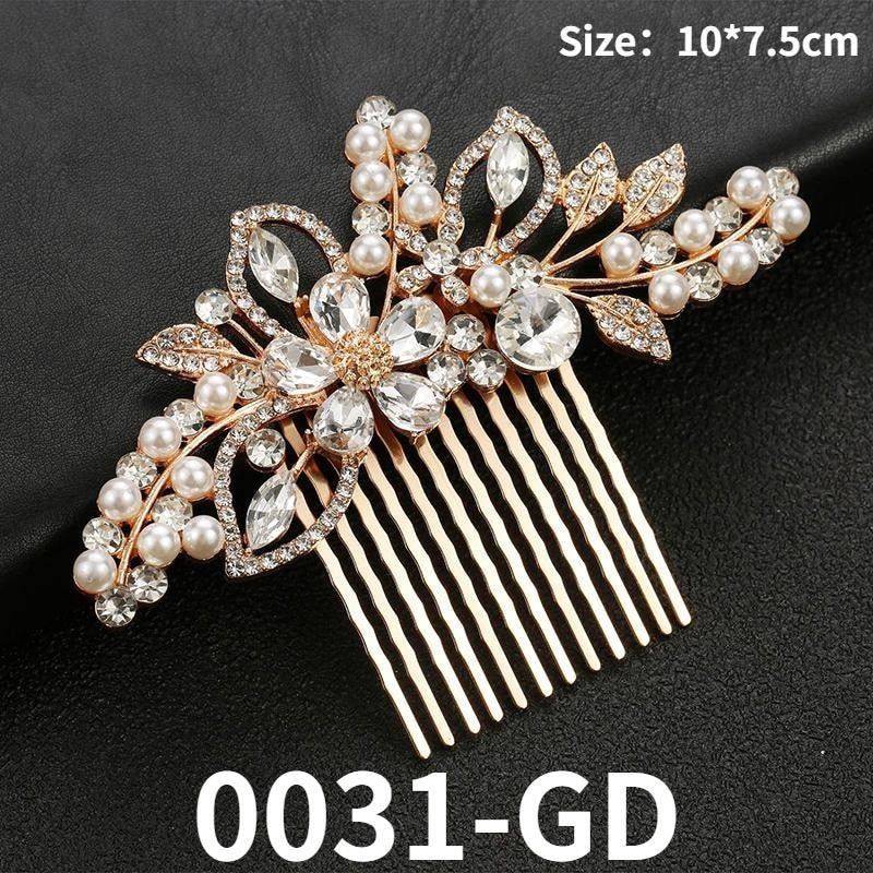 Bridal Rhinestone Hair Clip - Image 7