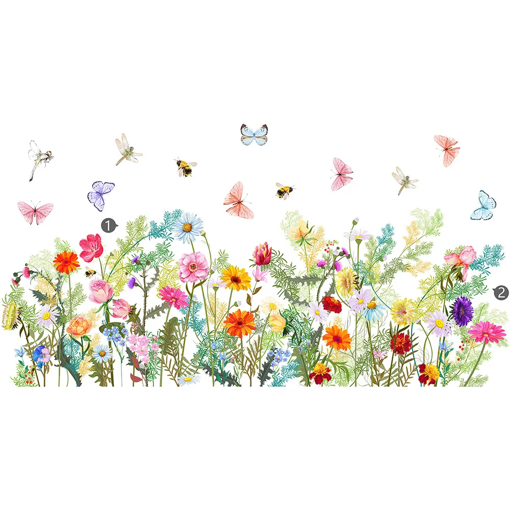Butterfly Flowers Wall Stickers - Image 3