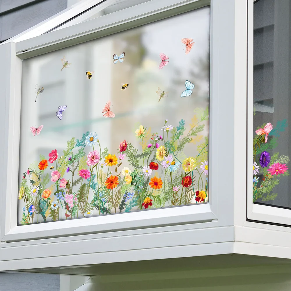 Butterfly Flowers Wall Stickers - Image 5