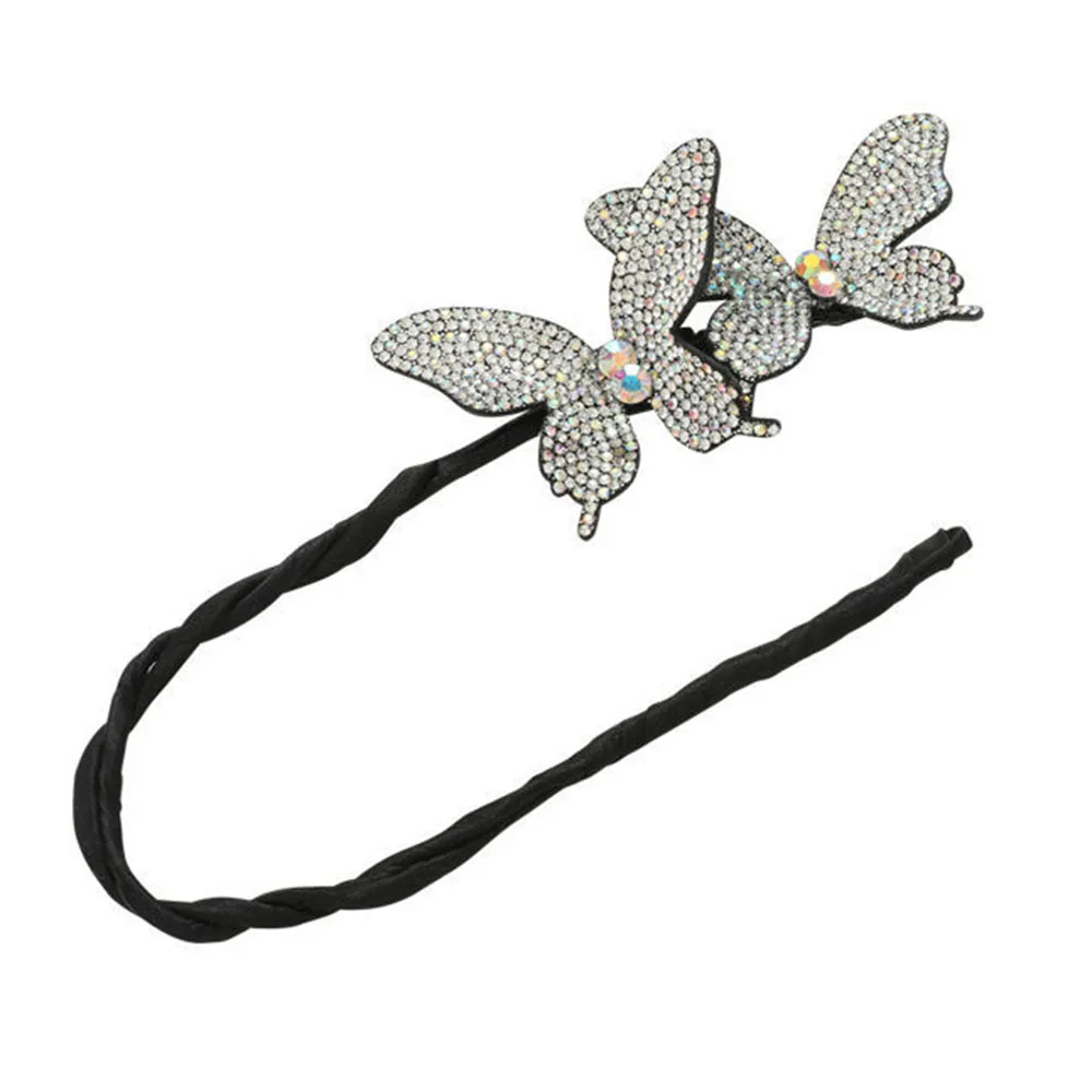 Butterfly Rhinestone Hain Bun Clip - Image 5