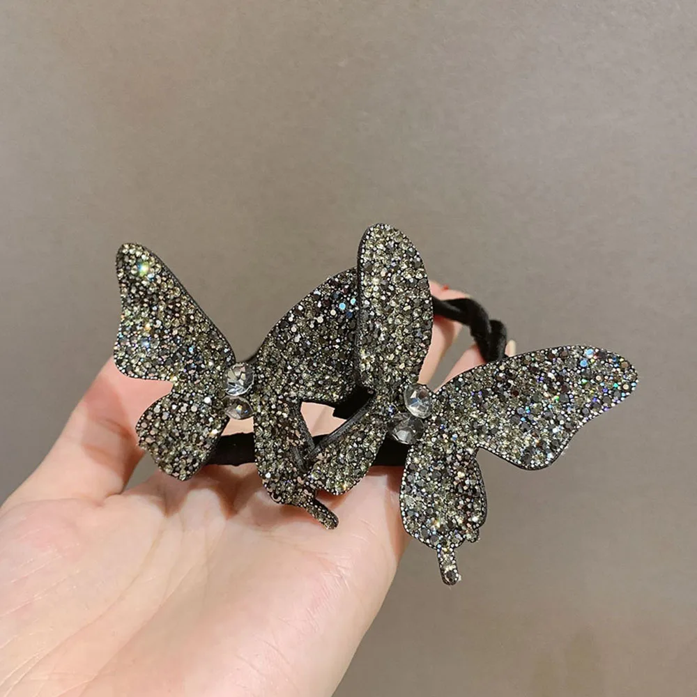 Butterfly Rhinestone Hain Bun Clip - Image 7