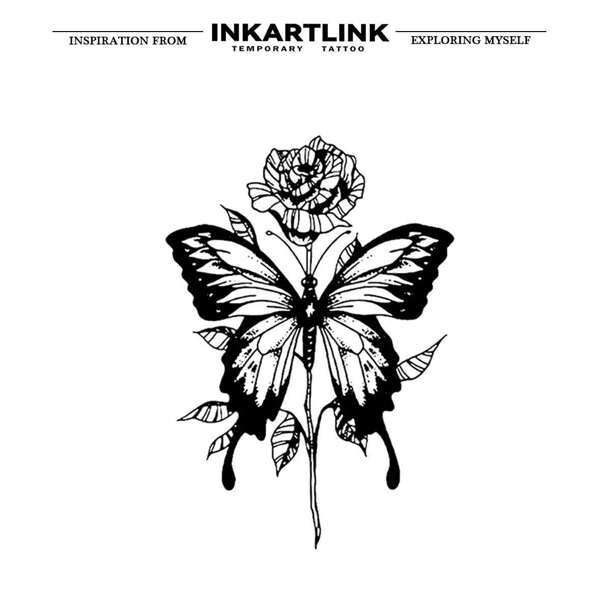 Butterfly Temporary Tattoo Sticker - Image 3
