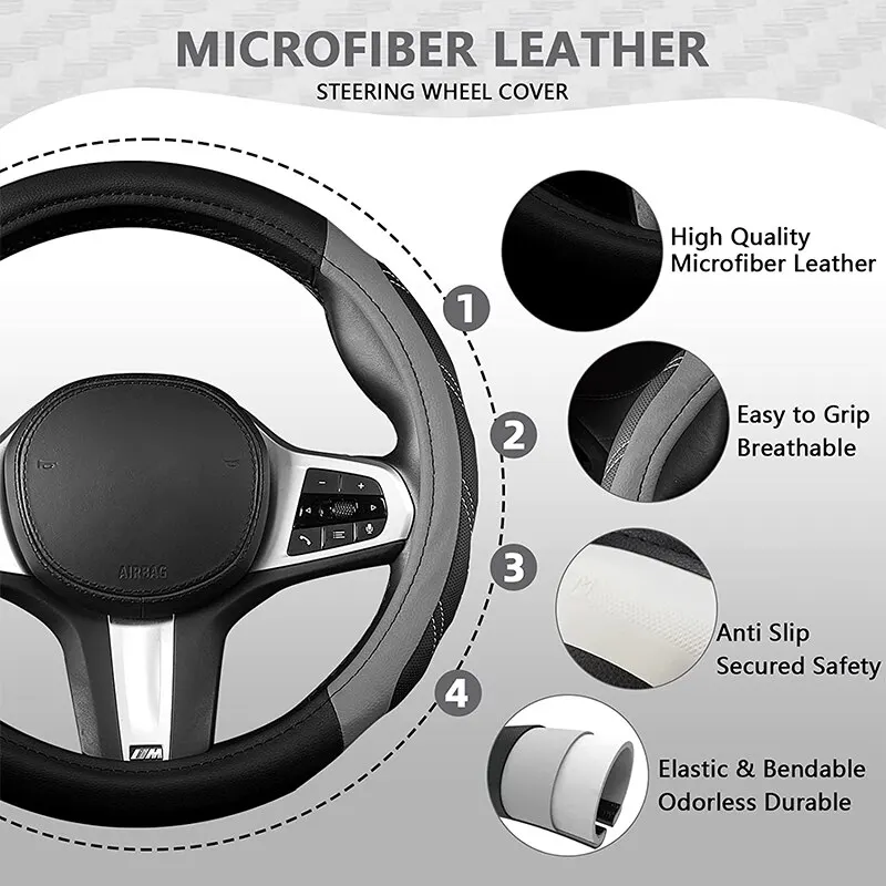 Car Steering Wheel Cover - Image 2