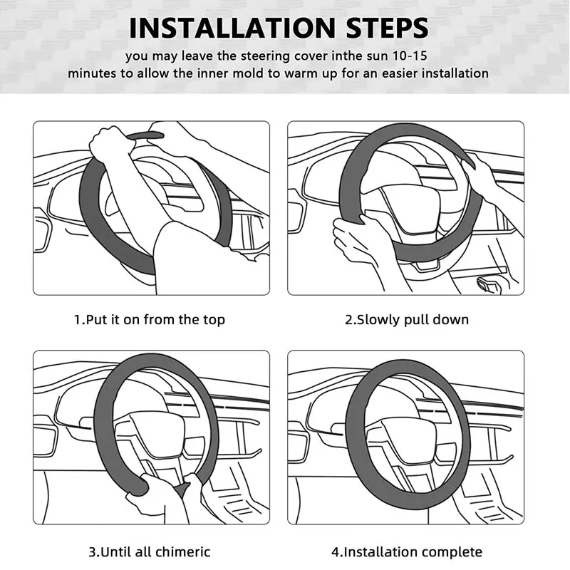 Car Steering Wheel Cover - Image 5