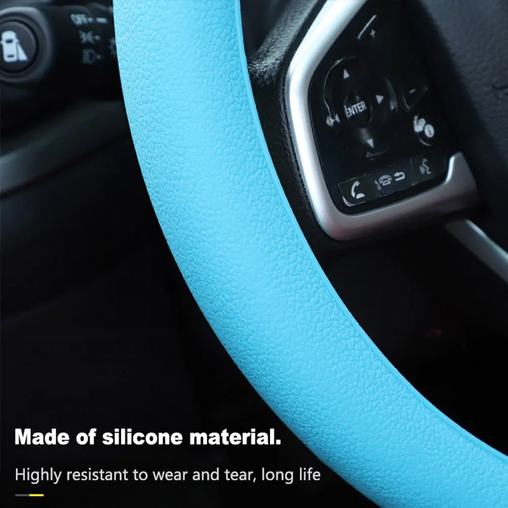 Car Universal Silicone Steering Wheel Cover - Image 5