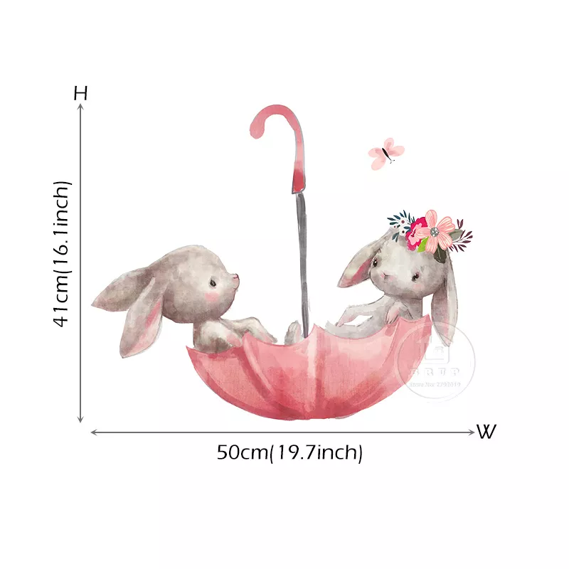 Cartoon Bunny Wall Stickers - Image 10