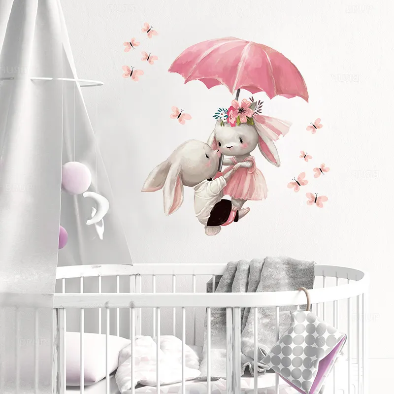 Cartoon Bunny Wall Stickers - Image 4