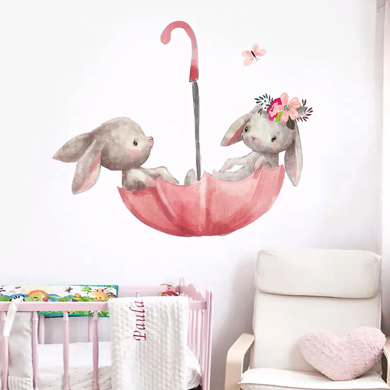 Cartoon Bunny Wall Stickers - Image 5
