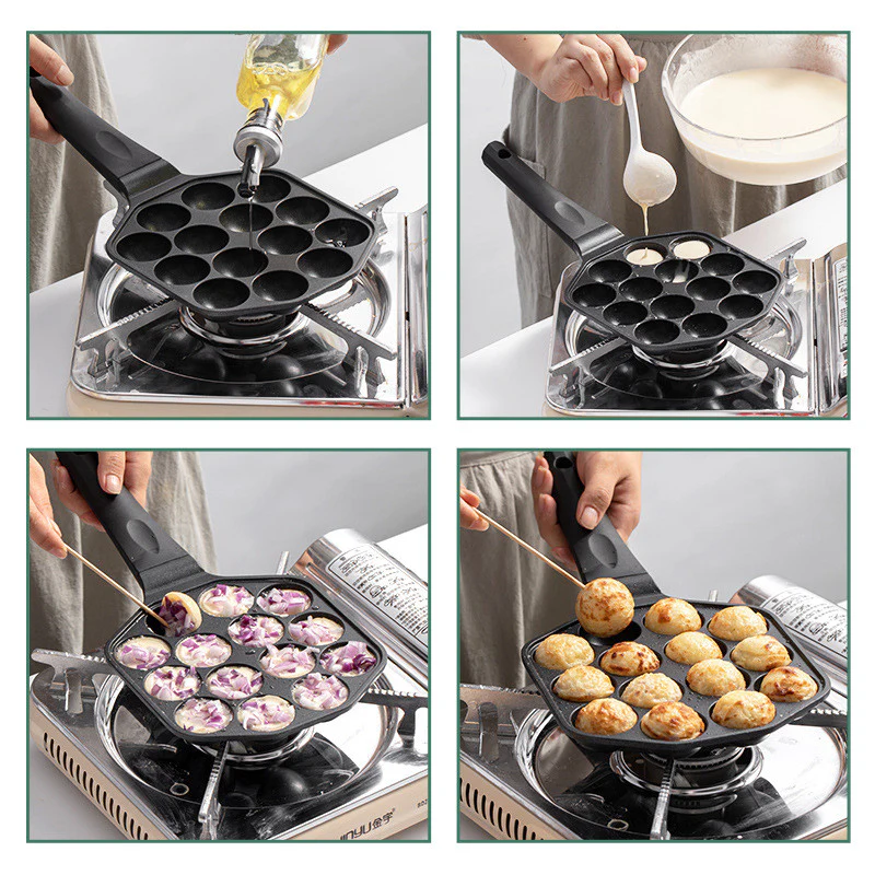 Cast Iron Takoyaki Frying Pan - Image 6