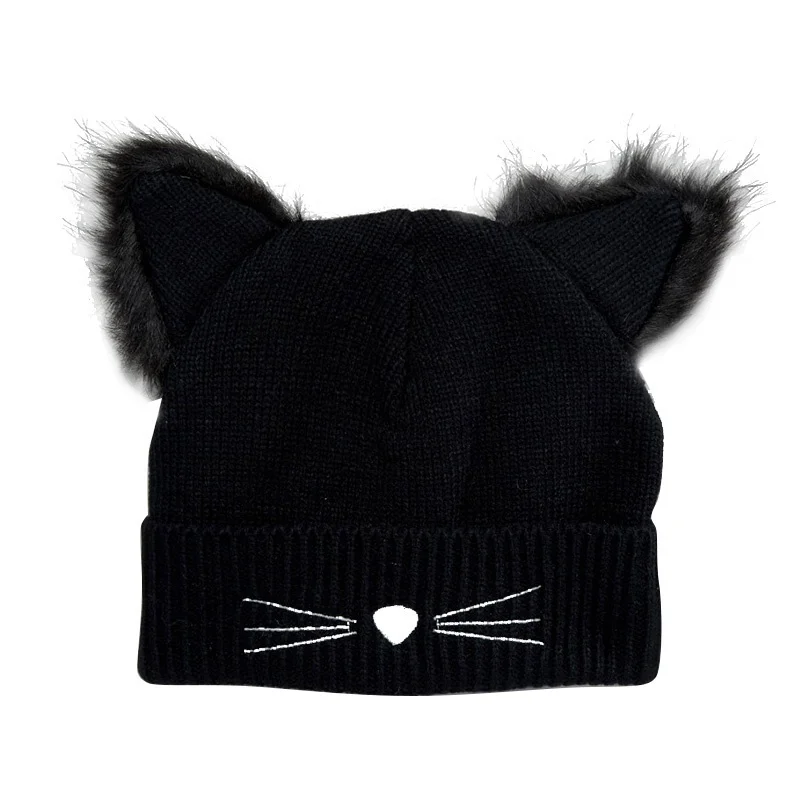 Cat Ears Faux Beanie - Image 2